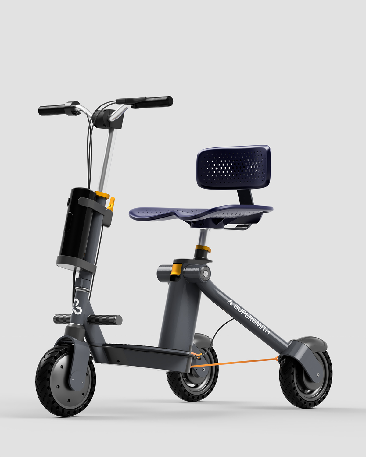 An image showing a view of the innovative 3Scooter from Supersmith